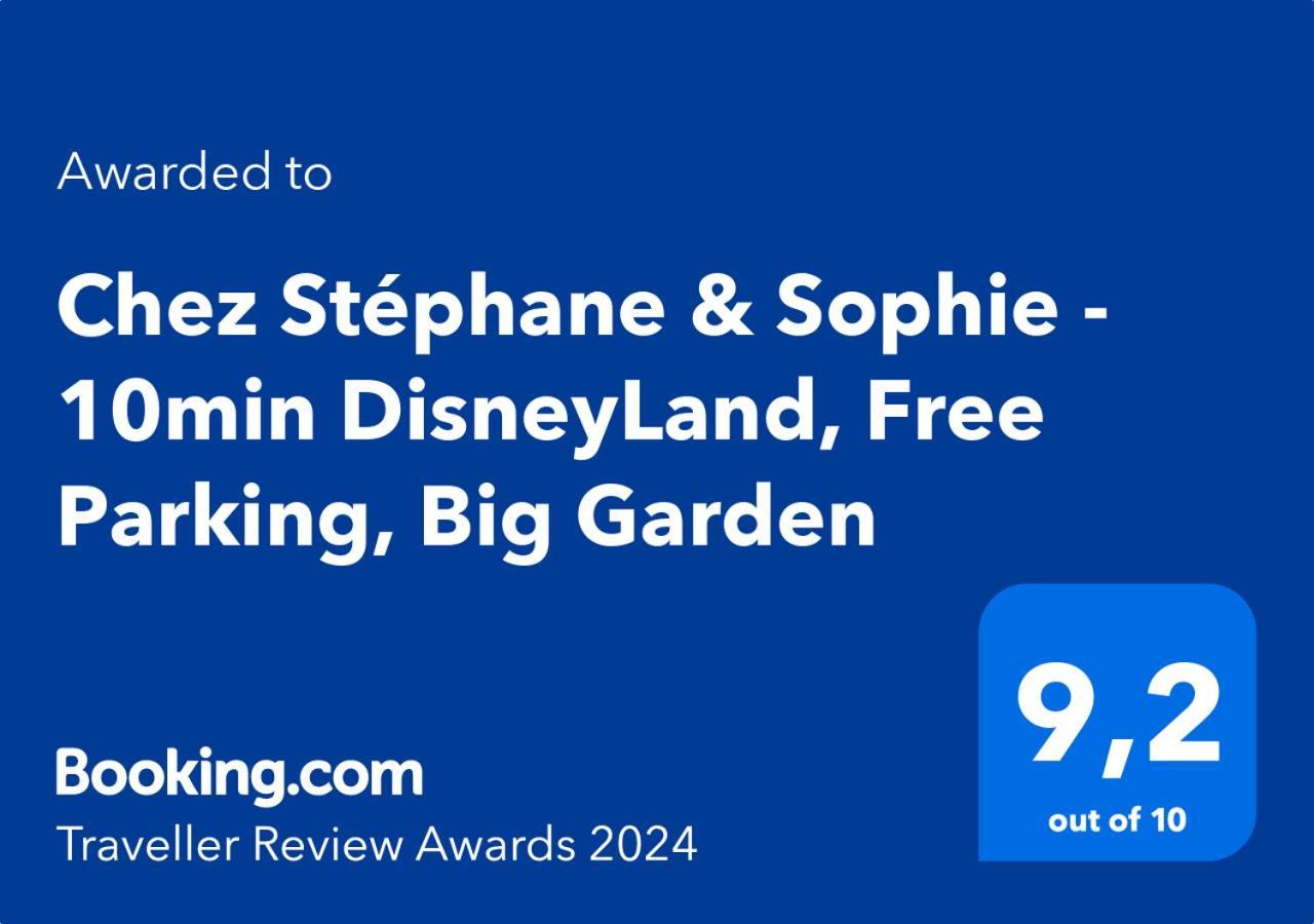 Chez Stephane & Sophie - 10Min Disneyland, Free Parking, Big Garden Монтеврен Екстериор снимка